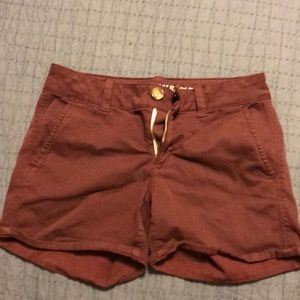 Maroon Midi Shorts